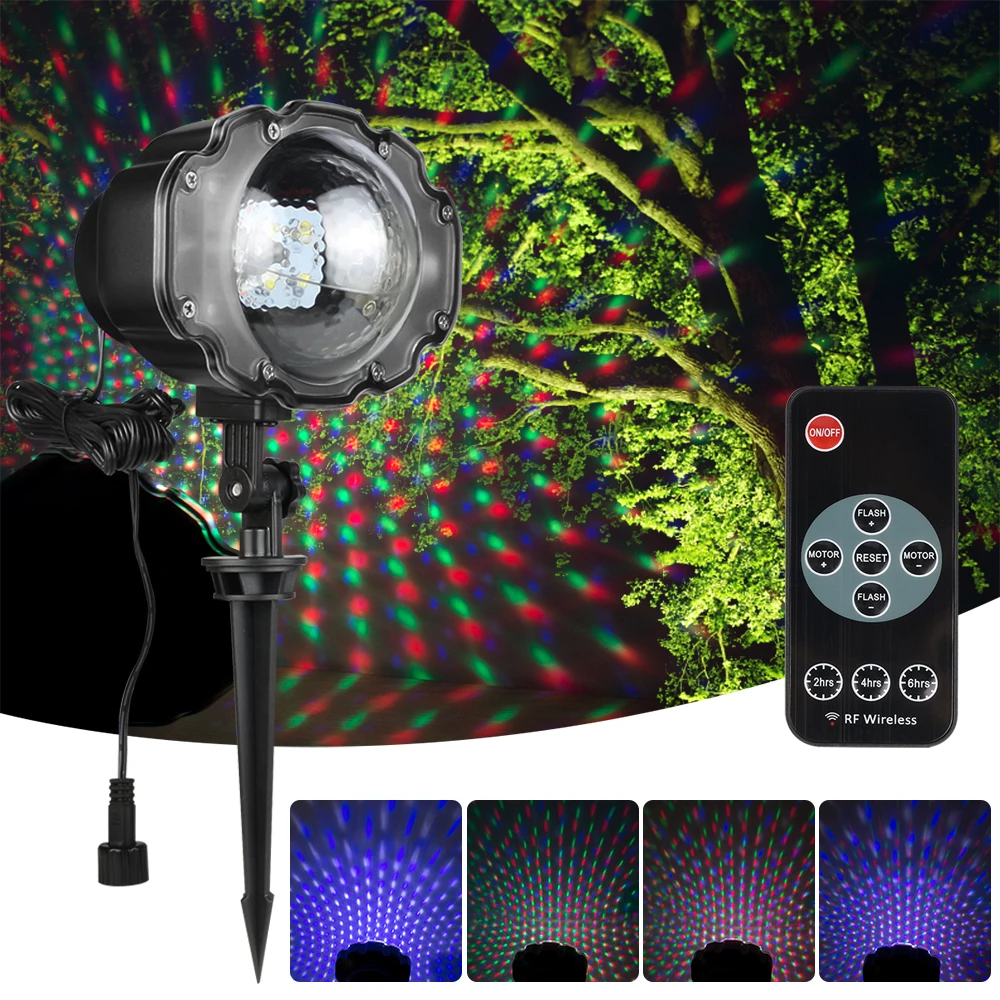 

LED Snowfall Laser RGBW Stage Light Snowfall Projector Light Landscape or hang on wall Wall lamp Outdoor Christmas Garden Weddin
