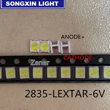 Для LEXTAR обслуживание Konka Changhong Amoi ЖК-дисплей ТВ подсветка светодиодный светодиодные полосы света с Восточно-Bay 1210 3528 2835 SMD СВЕТОДИОДНЫЙ бусины, диаметр- 6V