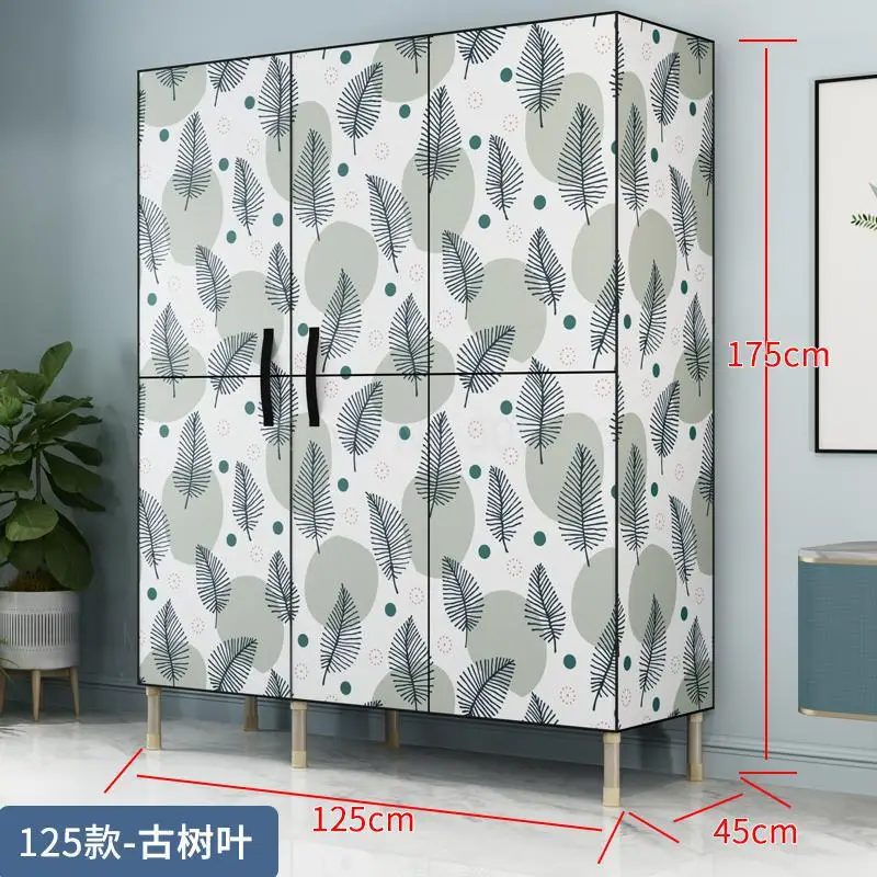 Simple wardrobe fabric storage cabinet storage cabinet wardrobe home simple modern economical cloth cabinet - Цвет: ml10