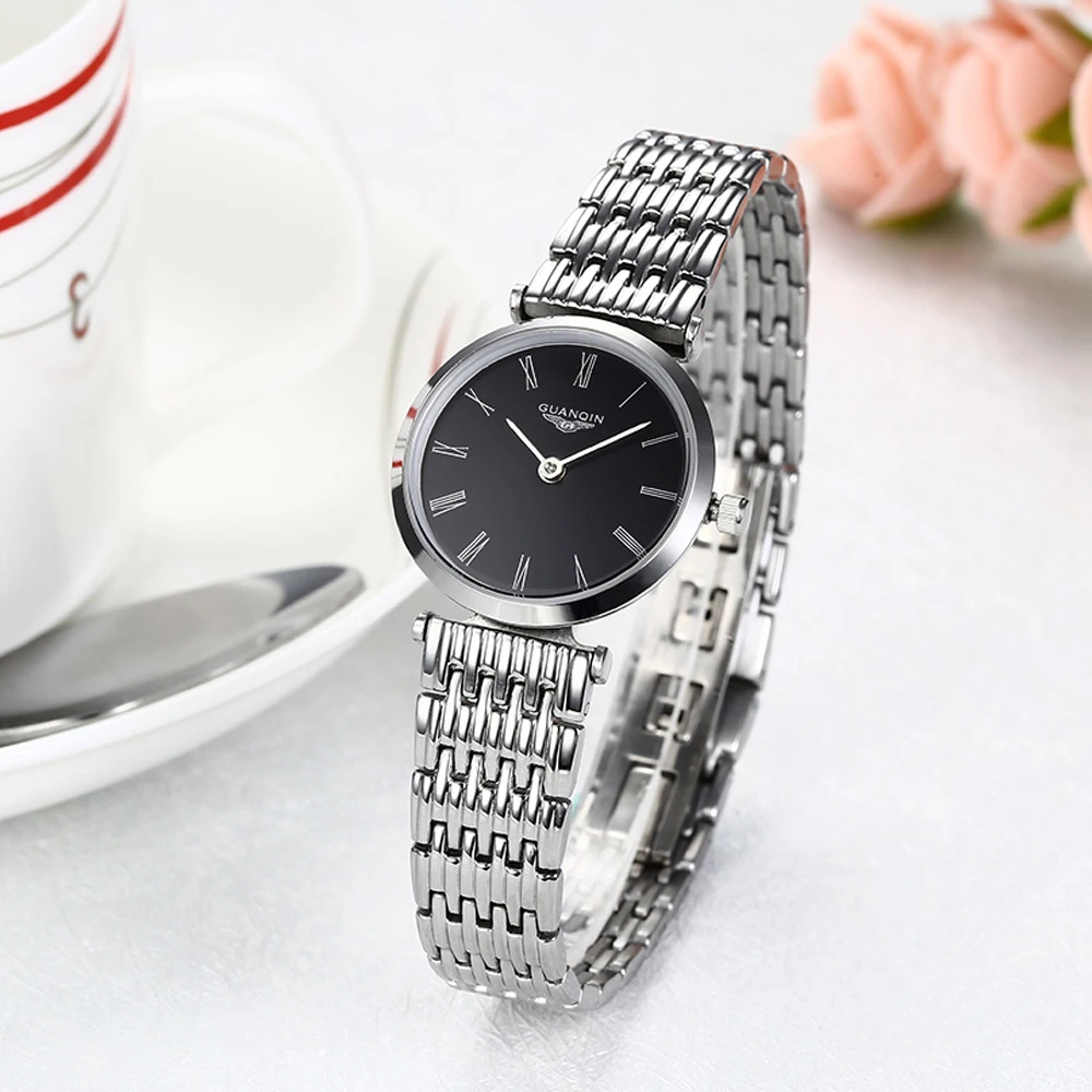 GUANQIN GQ90086 часы мужские модные дизайнерские оригинальные брендовые сапфировые водонепроницаемые ультра тонкие 6 мм Мужские кварцевые наручные часы