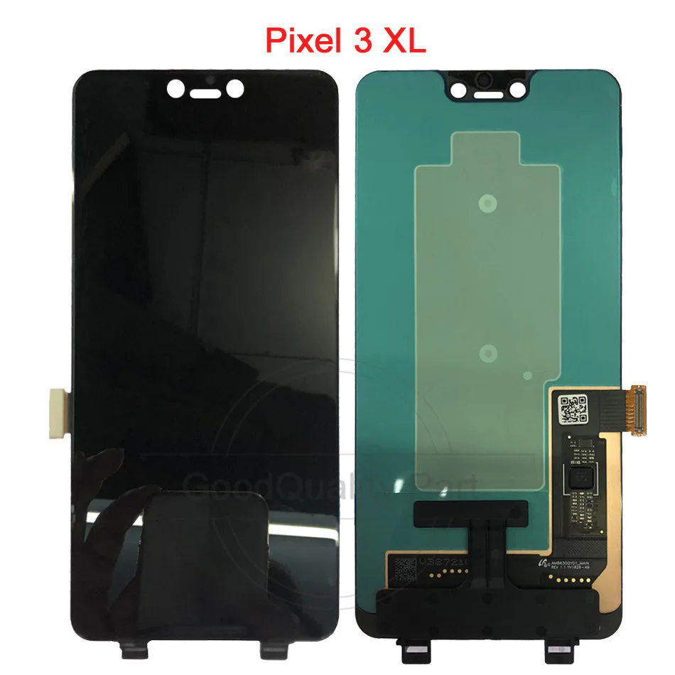 ЖК-дисплей для Google Pixel3 3 XL 2XL ЖК-дисплей кодирующий преобразователь сенсорного экрана в сборе Замена для htc Google Pixel 2 3xl дисплей - Цвет: 3XL-black no frame