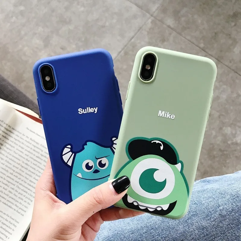Cartoon Phone Case For Iphone 6 6s 7 8 Plus X Xr Xs Max Cute big eyes Face Soft Tpu coque 5 5s Se Cover capa |