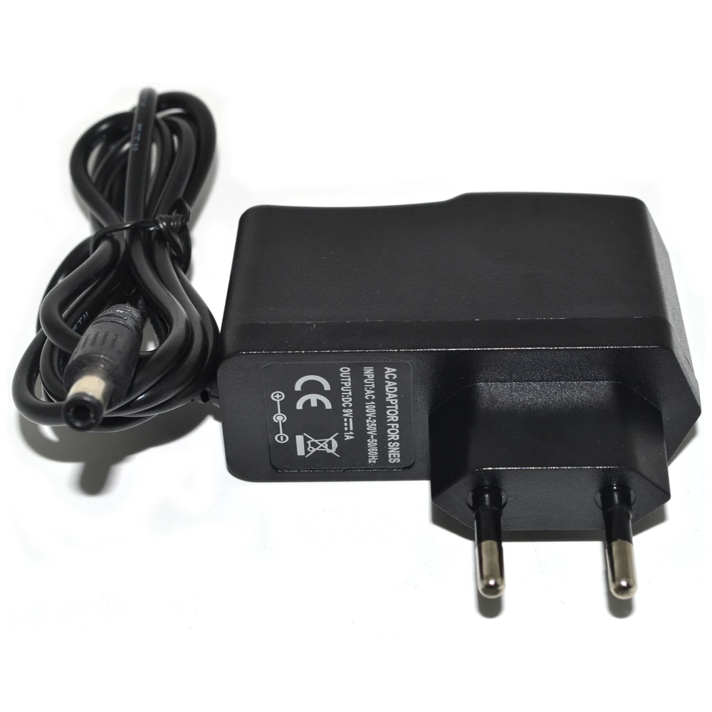 ЕС Plug адаптер переменного тока питание для nintendo SNES зарядное устройство красный и белый машина трансформатор