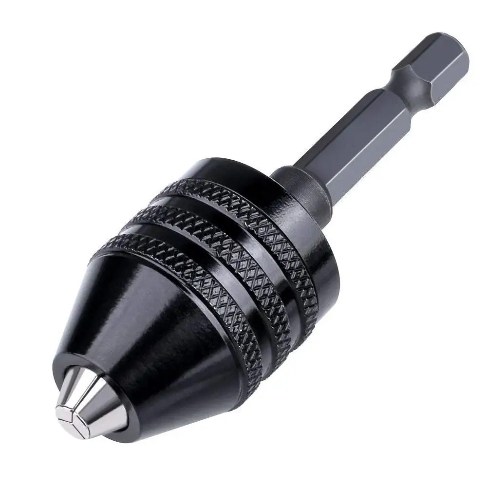3-Jaw Drill Chuck Keyless Drill Chuck Screwdriver Impact Driver Adaptor Hex Shank Drill Bit Tool Quick Change Convertor Adapter 3-Jaw Drill Chuck Keyless Drill Chuck Screwdriver Impact Driver Adaptor Hex Shank Drill Bit Tool Quick Change Convertor Adapter
