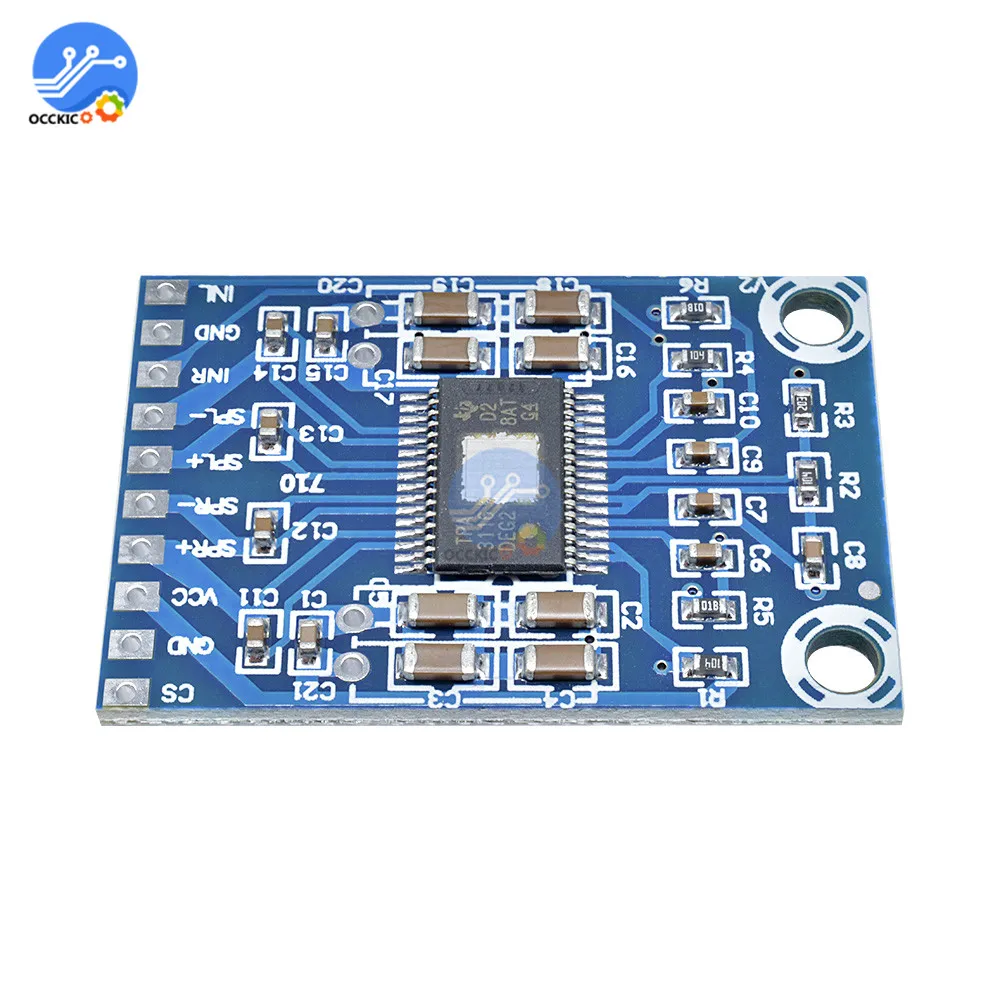 XH M562 TPA3116D2 плата цифрового усилителя постоянного тока 12 24 в 2x50 Вт двухканальный
