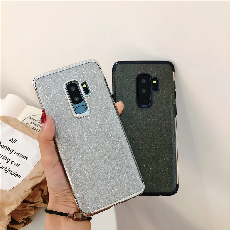 Glitter Silicone TPU Soft Case For Samsung J4 J6 J8 A5 A6 A7 A8 2018 Case S9 S10 Plus S10E Lite S8 J5 J7 Pro 2017 Bling Cover