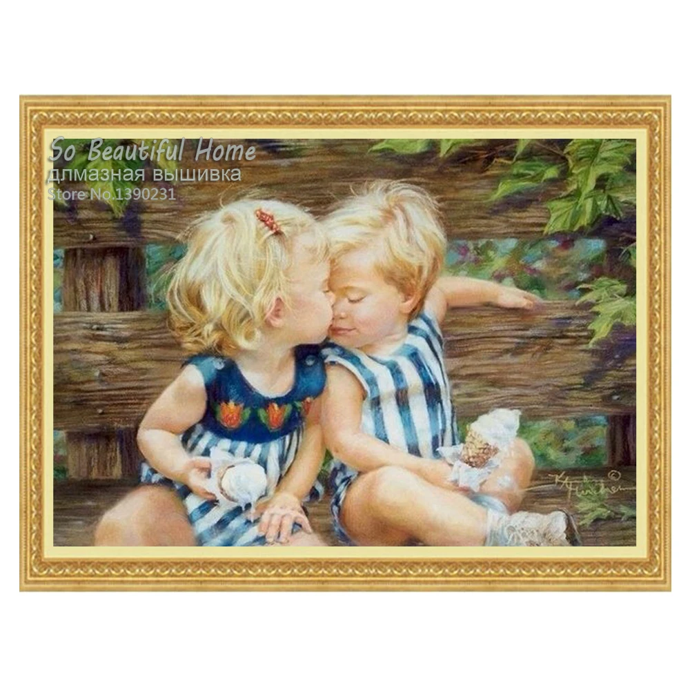 

New Diy Diamond Painting Pretty Children Baby Room Dcoration Diamond Mosaic Cross Stitch Diamond Embroidery Set SH61294