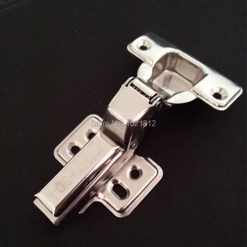 1 Pair Inset Hydraulic Hinge 304 Stainless Steel Hinge Soft