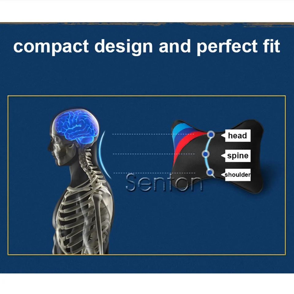 1 шт. Автомобильный подголовник для шеи Подушка для сиденья для BMW E46 E90 F10 F01 M2 M3 M4 M5 на возраст 1, 2, 3, 4, 5, 6 X Z серии M Производительность аксессуары