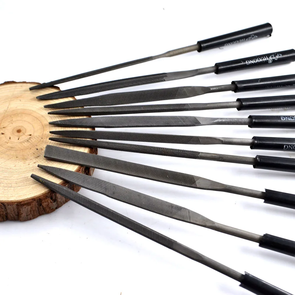 

10pcs Wood Rasp Files Needle Mini File Set Carving Tools Microtech Metal Filing Tool Woodworking DIY Folder Hobby Hand Diameter