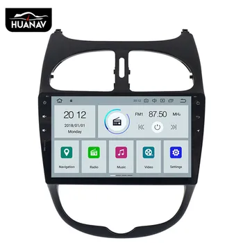 

Android 9.0 Car DVD player GPS navigation for Peugeot 206 2000-2016 Car radio player multimedia stereo HeadUnit tape recorder