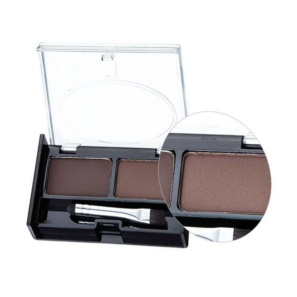 

2017 New arrive Eye Shadow Brow Makeup 2 Color Waterproof brow Cake Powder Palette + Brush Make Up Kit/Set Shaping Tools