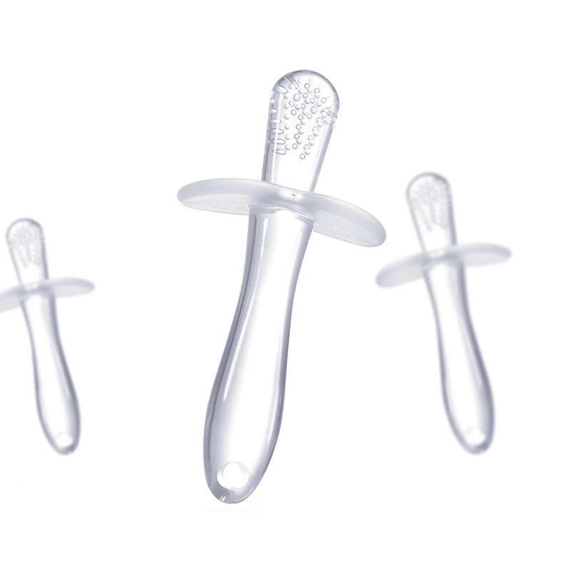 

Baby Transparent Teether Safety Silicone Teethers Baby Infant Kids Chew Tooth Toys Baby Dental Care Strengthening Tooth Toys