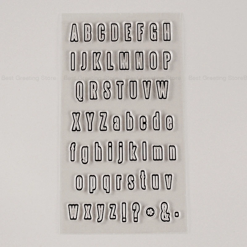 Scrapbooking Alphabet Stamps For Bullet journal Clear Stamps Upper and