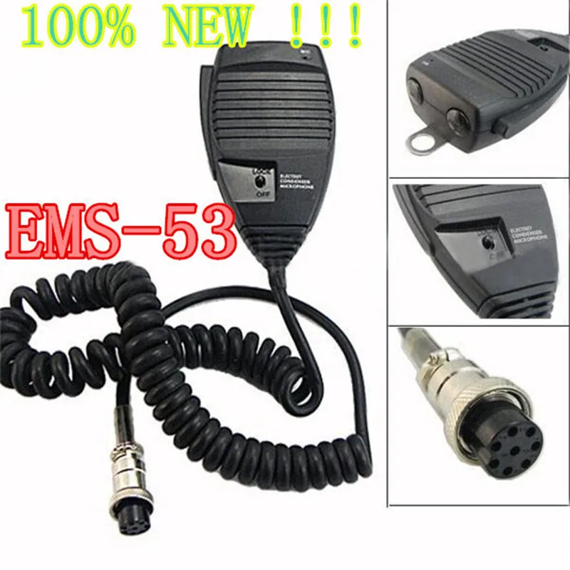 10 шт. Новый Alinco EMS-53 8pin ручной микрофон заменить EMS-5A для мобильного DR-03 DR-03T DR-06 DR-06T DR-145 DR-135T DR-135E DR-235T DR-235E