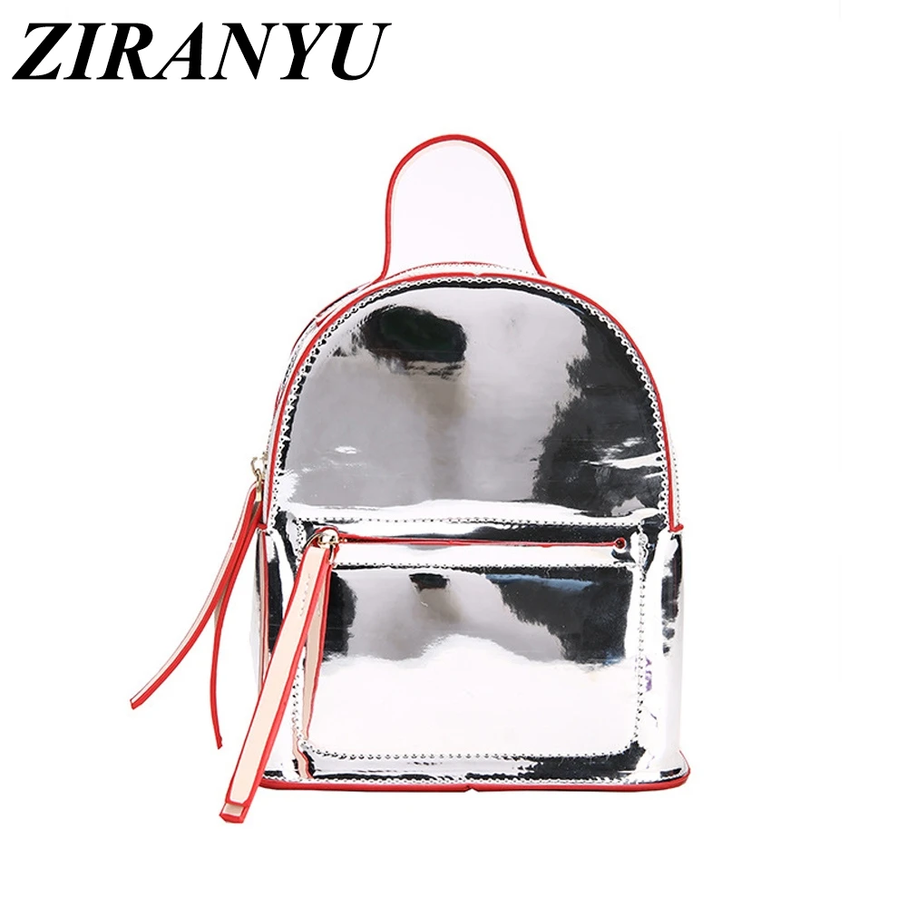 

2019jelly bag Women Backpack Female School Backpack backpacks for adolescent girls Laser Holographic Backpack with sparkles