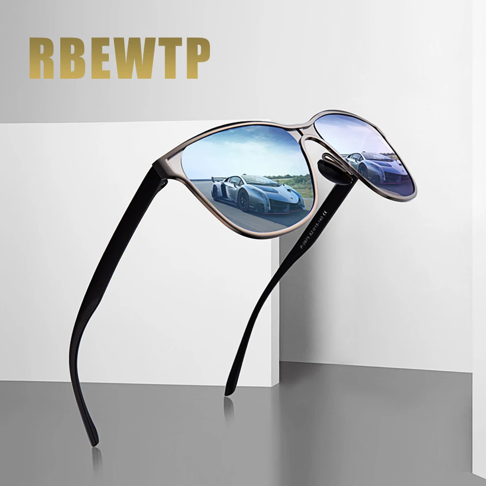 

RBEWTP New Unisex Retro Vintage Men's Sunglasses Polarized Driving Sun Glasses oculos Male Eyewear Accessories For Men/Women