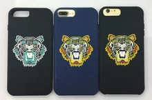 

Case For iphone 8 7 6 plus cute cartoon Tiger Head Soft Silicon Case Back Case Cover for iphone 8 7 6 plus