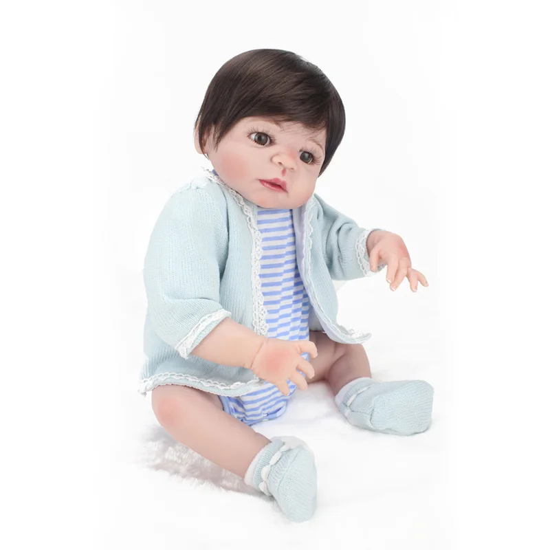 22 Inch Reborn Baby Simulation Dolls Boy Lifelike Doll With