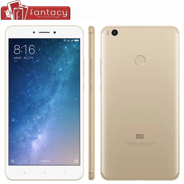 Nowy oryginalny xiaomi mi max 2 max2 5300 mah snapdragon 625 octa rdzeń 4 gb 64 gb smartphone 6.44 "1080 P 12MP Linii Papilarnych ID MIUI 8