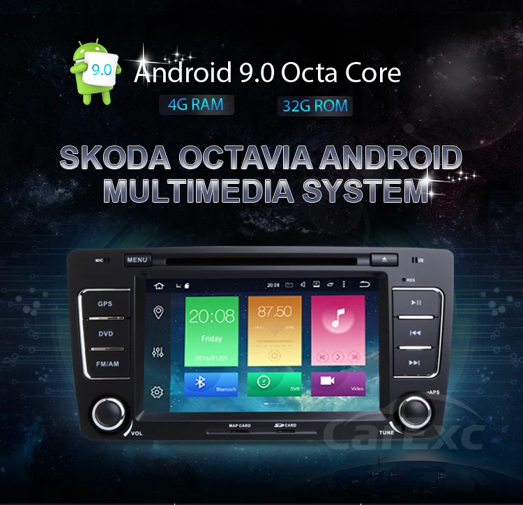 Sale 7 Inch Android 9.0 Octa Core Car DVD Player For SKODA/Octavia 2009-2013 Canbus WIFI GPS Navigation BT Radio USB FM Carplay 13