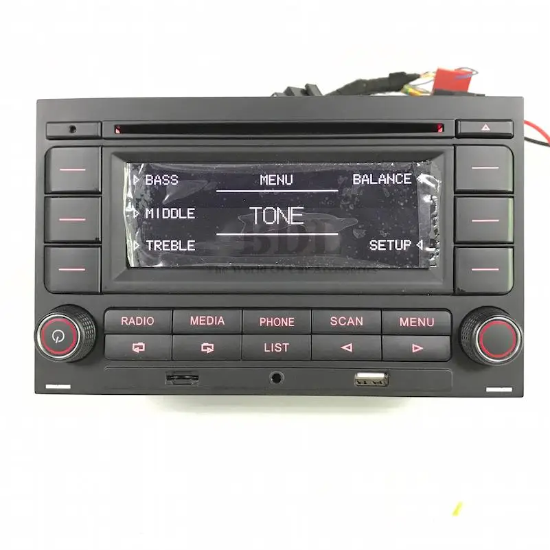 BODENLA Автомагнитола RCN210 CD-плеер USB MP3 AUX Bluetooth для VW Golf Jetta MK4 Passat B5 Polo 9N