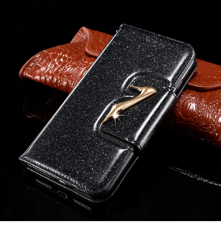 Блестящий чехол-бумажник из искусственной кожи с откидной крышкой для Etui iPhone XS блестящий чехол на магните для телефона для Coque iPhone X iPhone XS Чехол-книжка