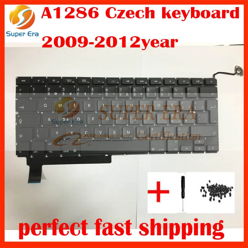 10pcs lot Czech Keyboard For Macbook Pro 15 A1286 Czech Keyboard