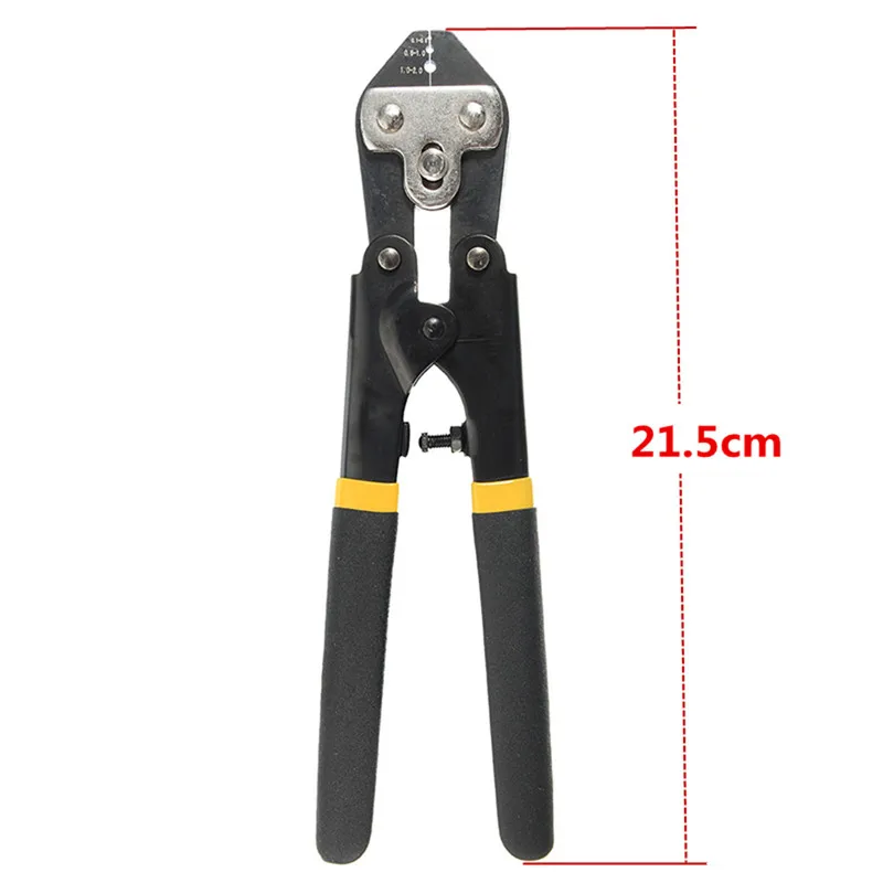 Crimping Pliers High Quality 65 Manganese Steel Hand Tools Yellow Black Wire Rope Crimp Capacity 0.1-0.5 0.5-1.0 1.0-2.0 mm