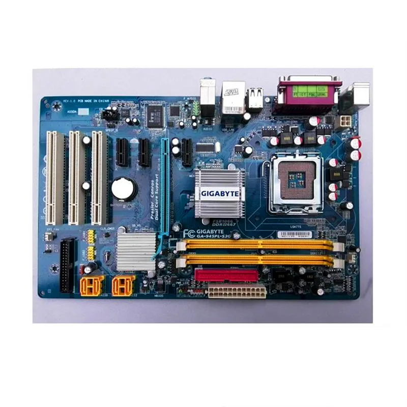 Используется 775 материнская плата для Gigabyte GA-945PL-S3G 945PL-S3G LGA 775 DDR2 Desktop motherborad твердотельные источника питания