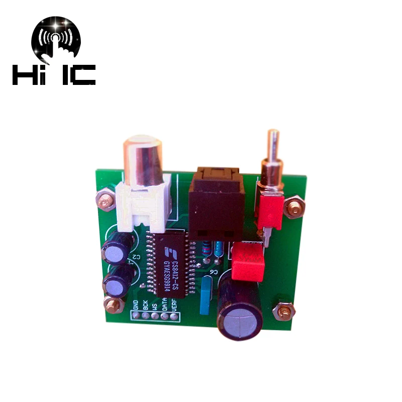 Placa Coaxial Ótica do Receptor Cs8412 Entrada Ótica Coaxial para I2s Iis para o Decodificador Dac - Image 4