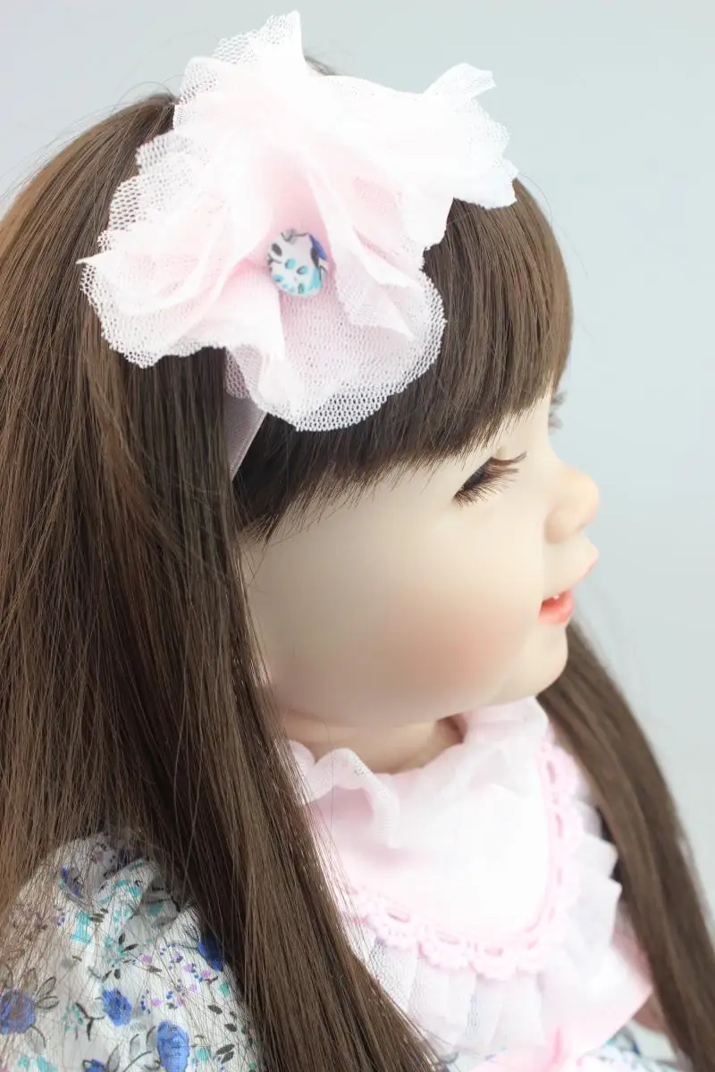 Bebes reborn длинные волосы принцесса девочка Силиконовые Детские куклы reborn 2" 55 см NPK куклы reborn для детей подарок bonecas reborn