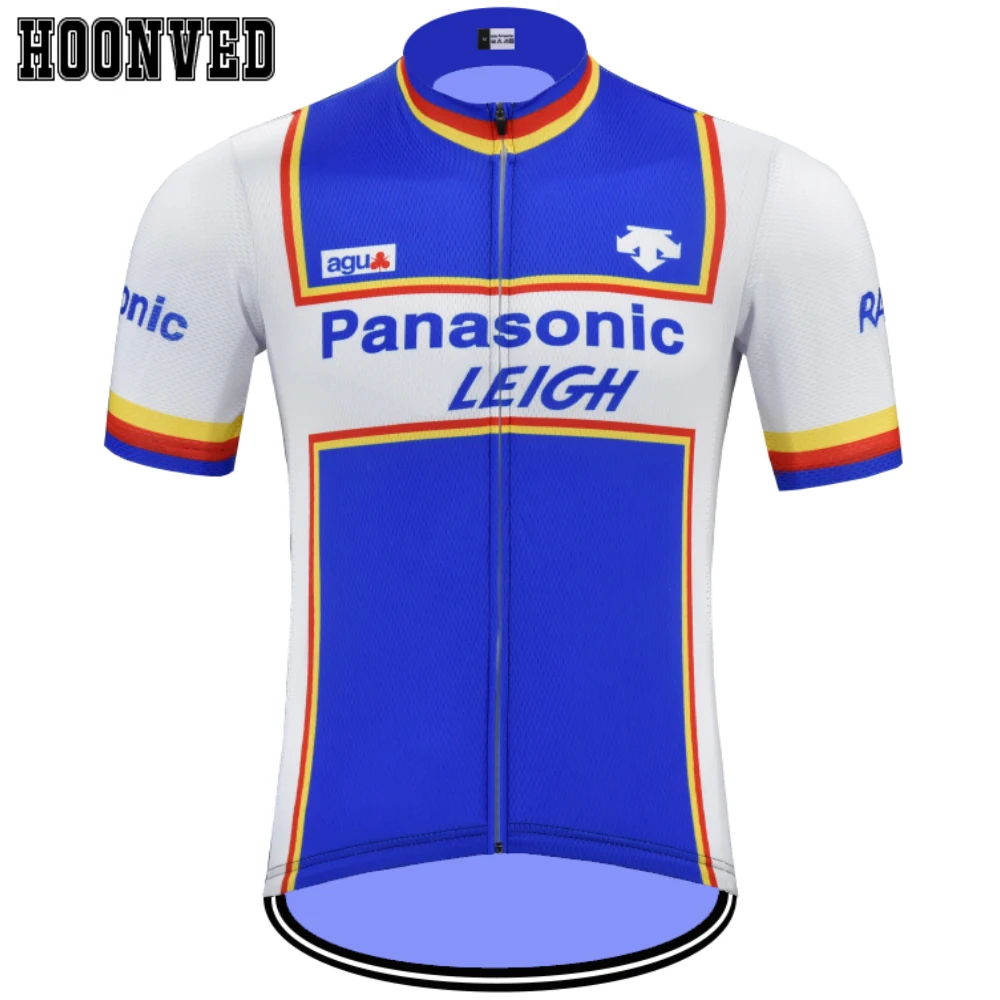 Panasonic Cycling Jersey men team cycling Short Sleeve jersey