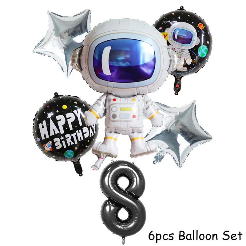6 шт. 32 дюймов номер гелий цифровой/воздушные шары набор для дня рождения украшения Детские воздушные шары в форме единорога Единорог надувные шары для вечеринки - Цвет: 1 set style 8