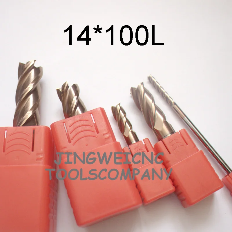 4mm 4 Flute Single End TiALN Coated Carbide End Mill 14mm Length of Cut USA