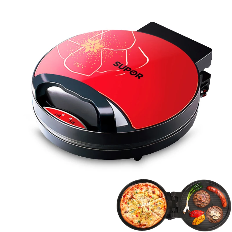 Household Automatic Electric Double Sided Frying Pan Mini Cast Iron