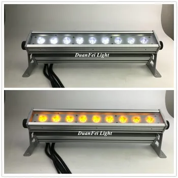 

6lot led dj lights led wash bar outdoor linear wall wash light rgbwa uv led wall washer light 9x18w