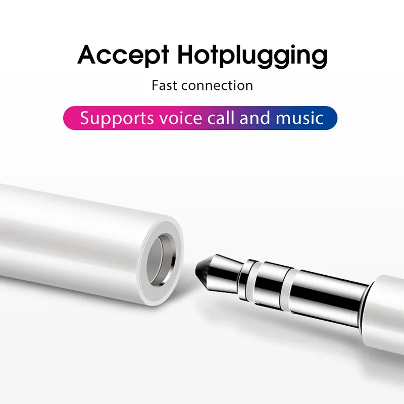 For iOS 12 Music Headphone Adapter For iPhone 7 8 X AUX Adapter For Lightning Female To 3.5mm Male Adapters Headphone Jack Cable For iOS 12 Music Headphone Adapter For iPhone 7 8 X AUX Adapter For Lightning Female To 3.5mm Male Adapters Headphone Jack Cable