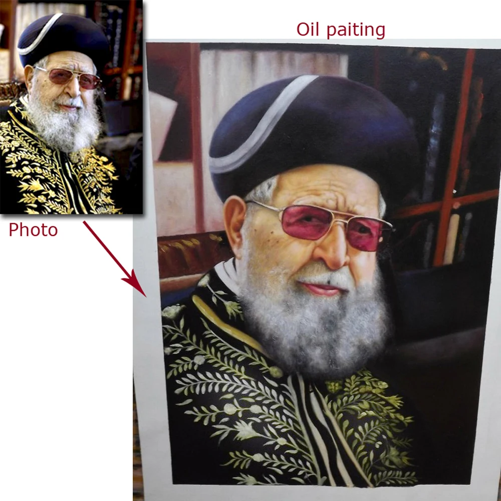 

Custom portrait oil painting from photo gifts for your family