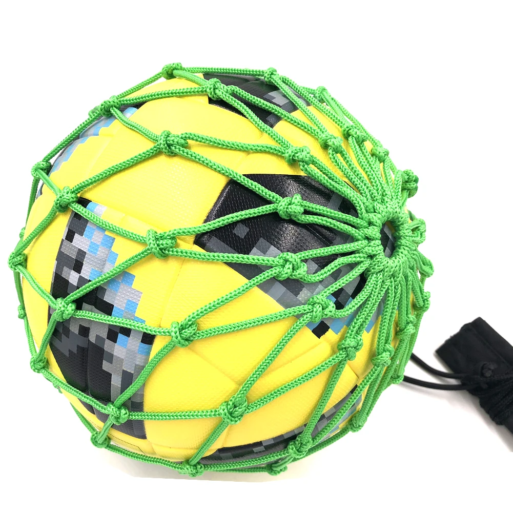 Ручка Solo футбол кик тренерский мяч заблокированный сетчатый футбольный мяч Банджи Эластичный тренировочный джагл сумки сетка Размер 3,4, 5 Высокое качество