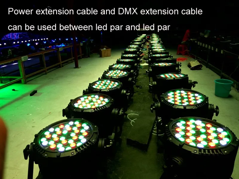 54pcs 3W led par extension cable07