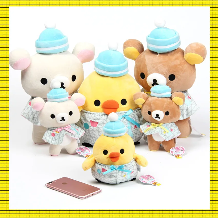 

25/35cm Kawaii Big Brown Japanese Style Rilakkuma Plush Toy Teddy Bear Stuffed Animal Doll Birthday Gift