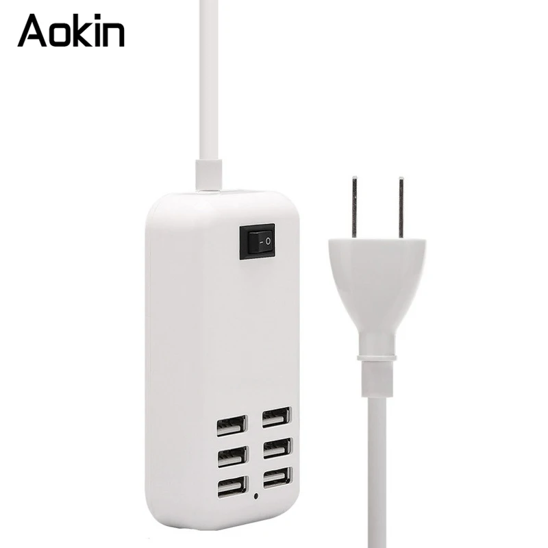 aokin 6 usb ports charger hub desktop us eu uk wall aokin 6 usb ports charger hub desktop us eu uk wall