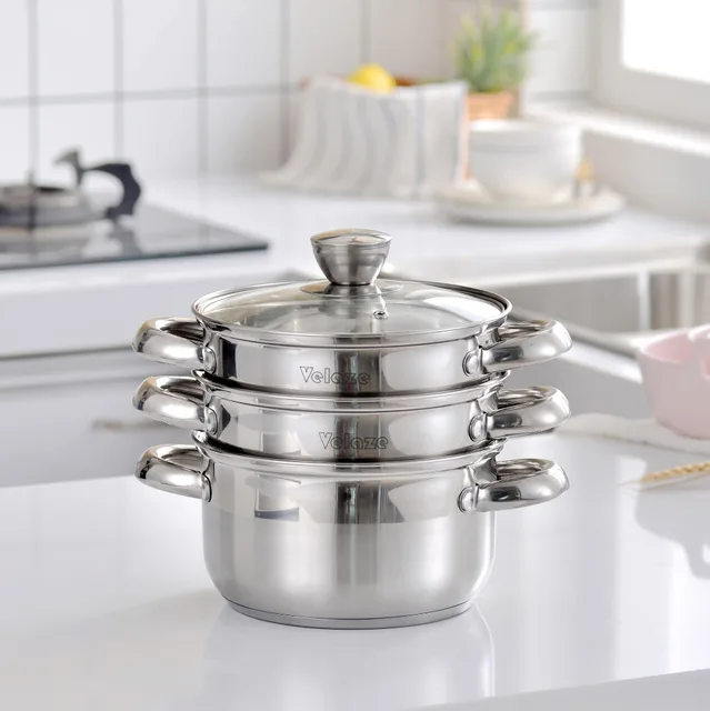 Velaze Batterie de Cuisine Induction, Série Miki de 9 pcs, Set de Casseroles  et Poêles en