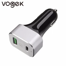 Vogek Model QC 3.Zero Port USB Automobile Charger Common Automobile-Charger 63W Cellular Automobile Charger with 45W USB Sort-C PD 2.0 18W USB Sort-A