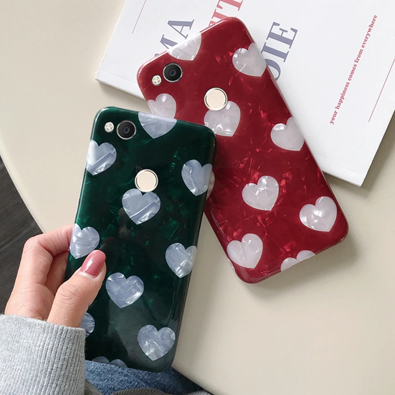 

Seashell Heart Soft Case for Huawei P9 Lite 2017 Case Cover for Huawei Honor 8X Nova 3 nova 3i Phone Cases P8 Lite 2017