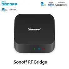 Работает с Alexa Google HomeSonoff RF мост 433 МГц wifi беспроводной преобразователь сигнала PIR датчик двери умный дом Модуль Автоматизации