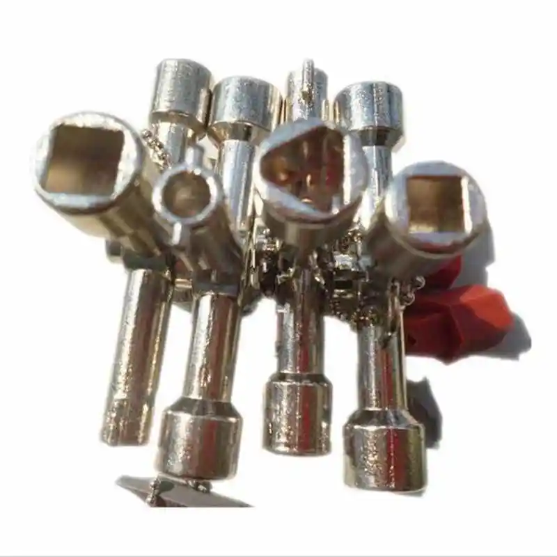 

Hoomall Multi-Model 4 In 1 Universal Cross Square Triangle Keys Screwdriver For Gas Electric Meter Cabinets Bleed Radiators Tool