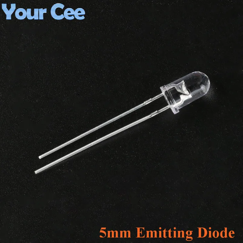 LED 5mm 940nm IR Infrared Emitting & Receiving Diode Round Tube Light Flame Sensor For Diy Electronic (2)