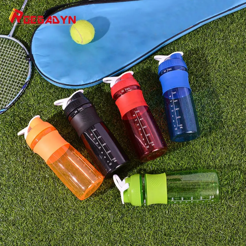 

ROEGADYN Anti-slip Shaker Bottle Sports Bottle Protein Powder Shaker Bottle with Sports Bottle Carrier Outdoor Running Botttle